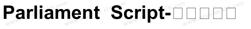Parliament Script字体转换